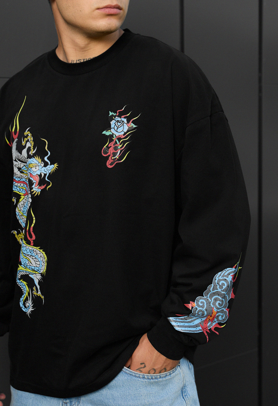 Longsleeve Staff dragon oversize