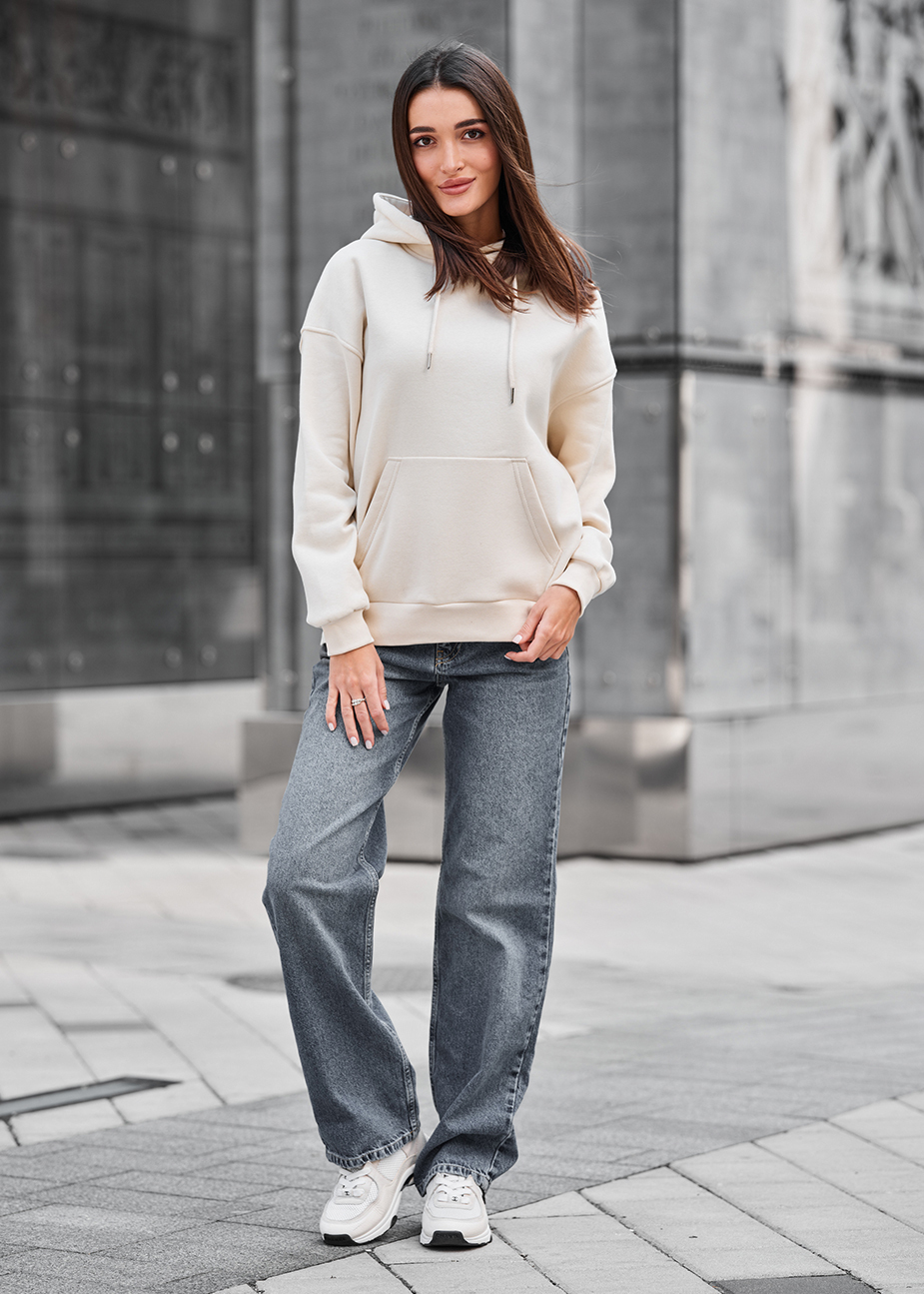 Bluza Staff lav milk oversize fleece