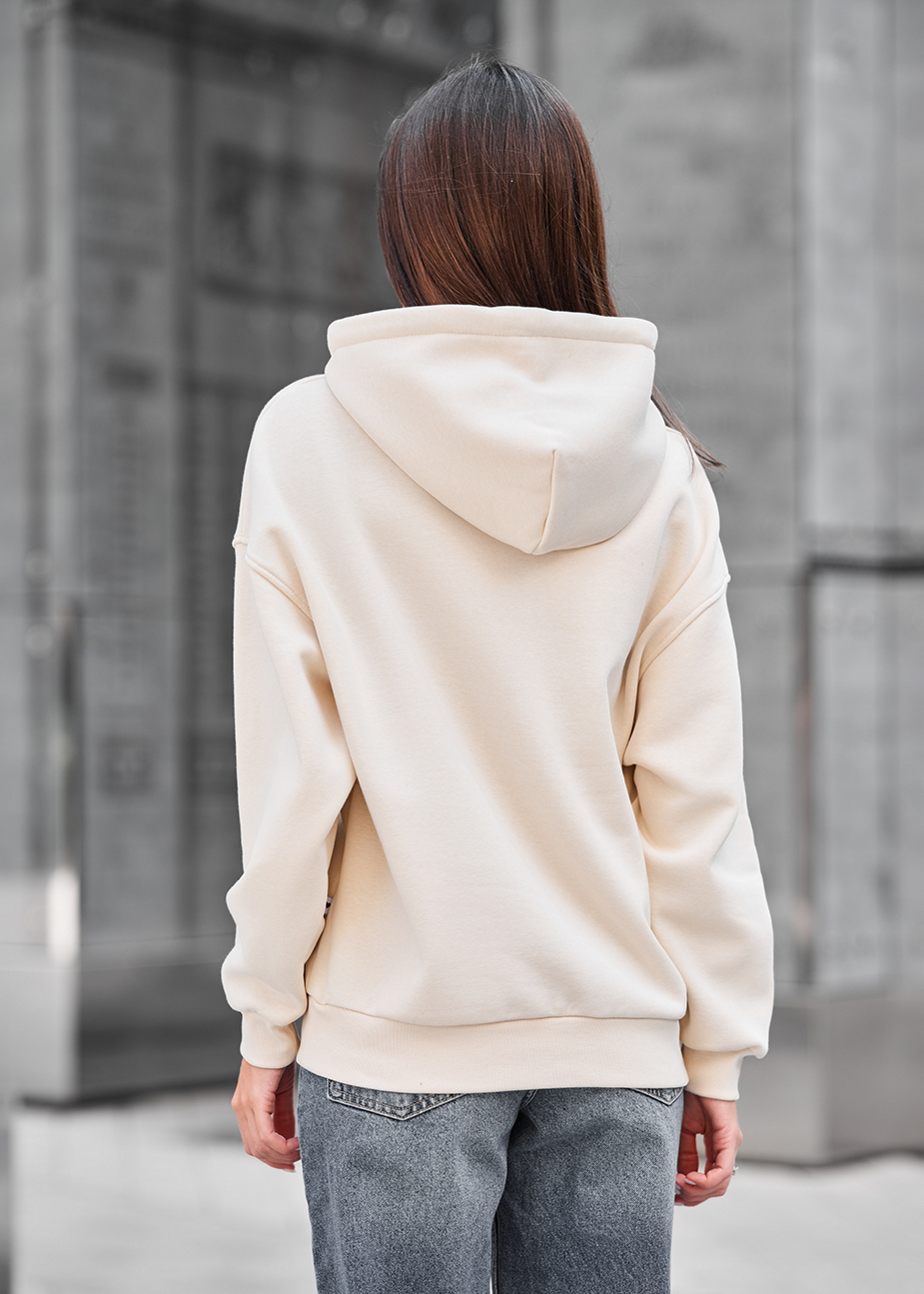 Bluza Staff lav milk oversize fleece