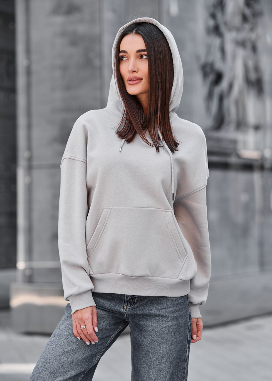 Bluza Staff lav light gray oversize fleece