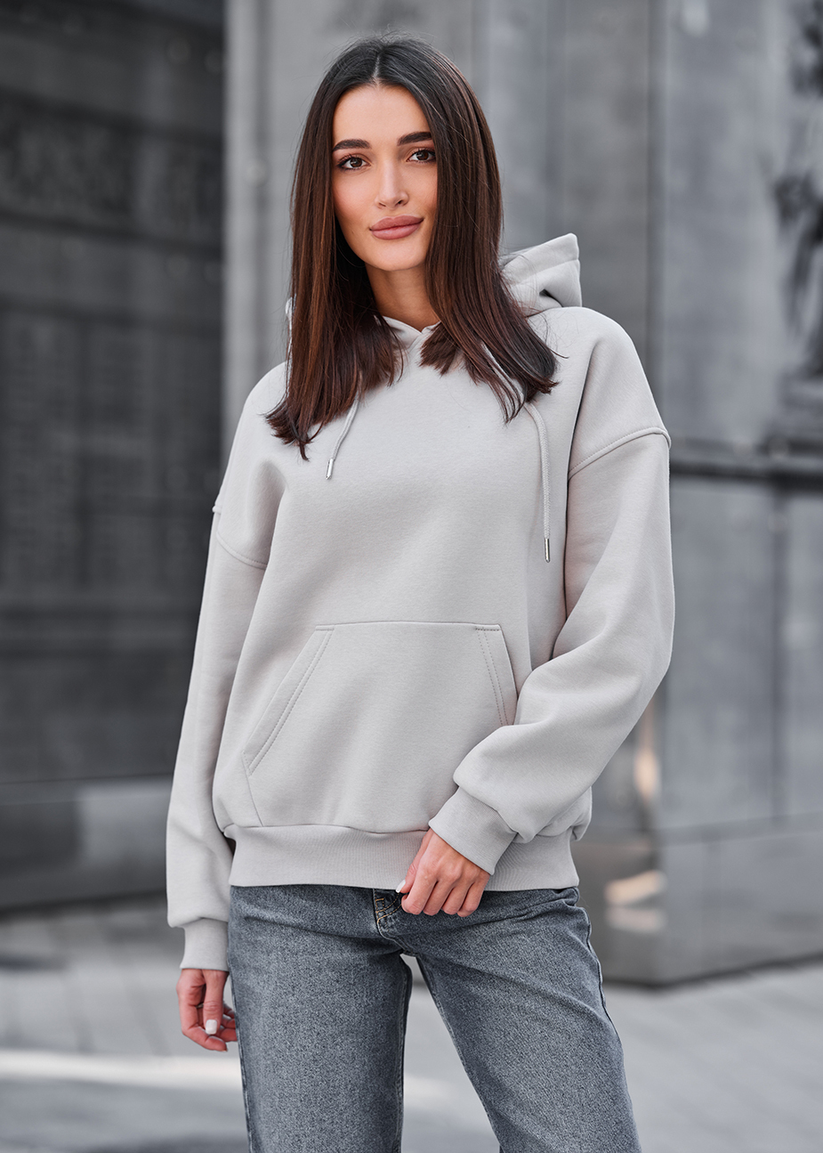Bluza Staff lav light gray oversize fleece