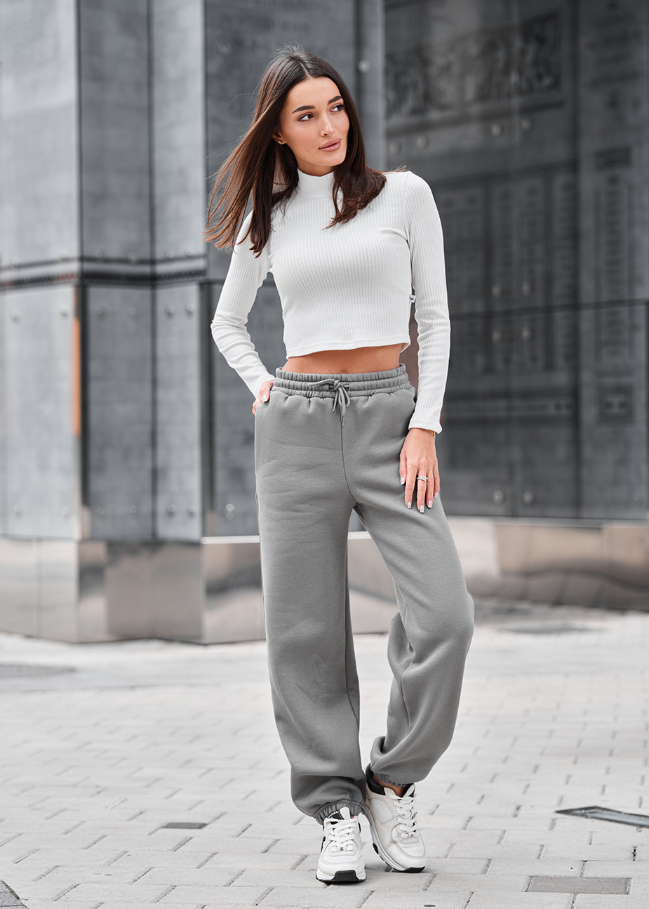 Spodnie Staff li gray fleece