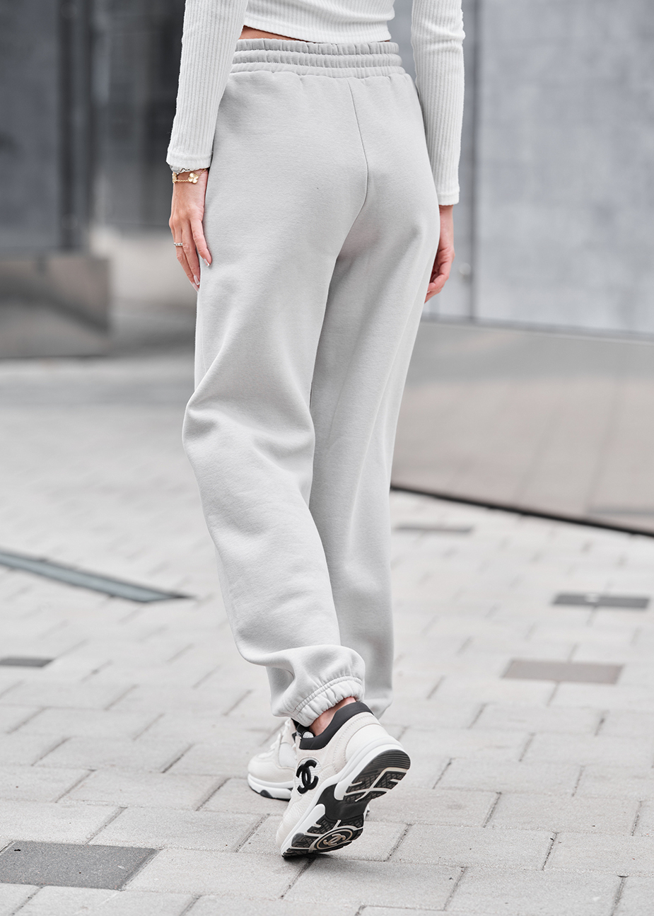 Spodnie Staff li light gray fleece