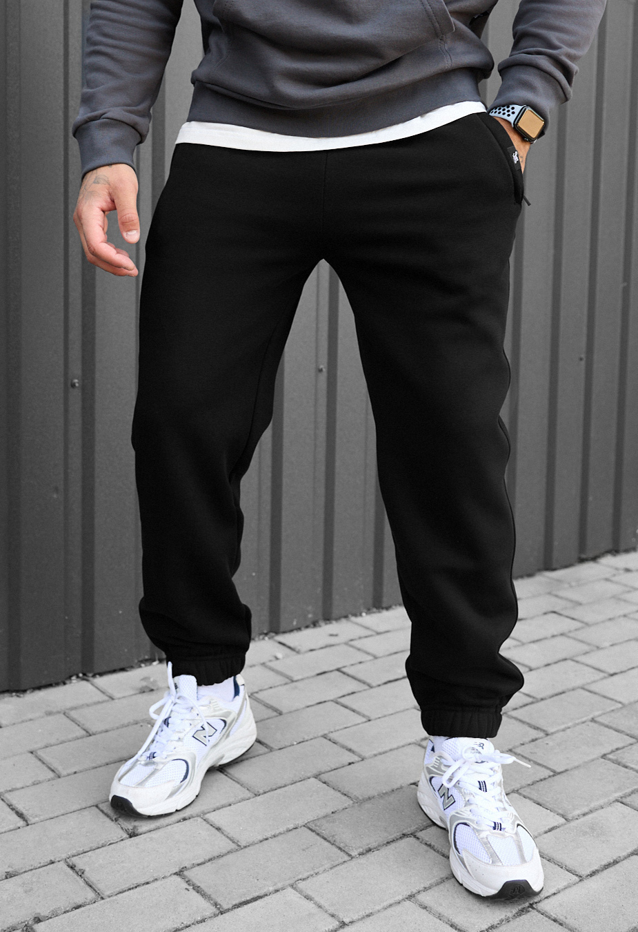 Spodnie dresowe Staff dexo black fleece