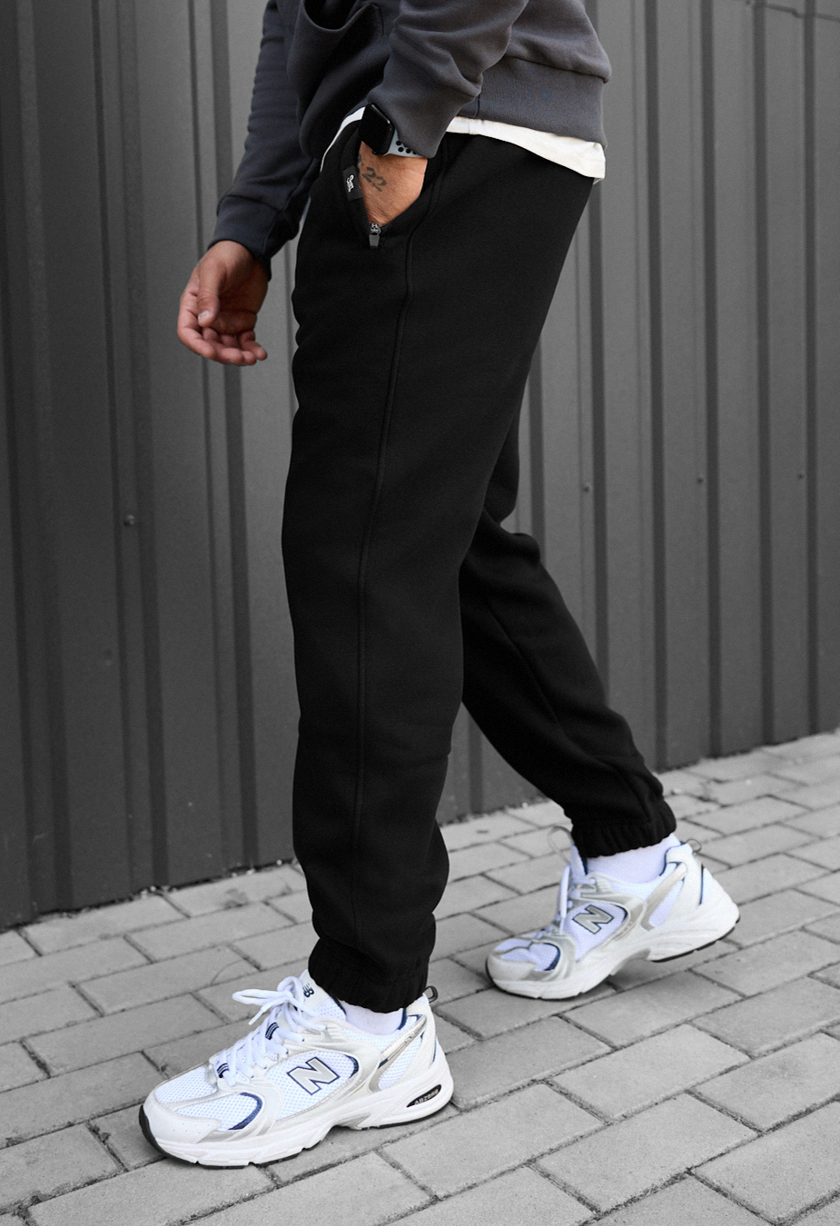 Spodnie dresowe Staff dexo black fleece