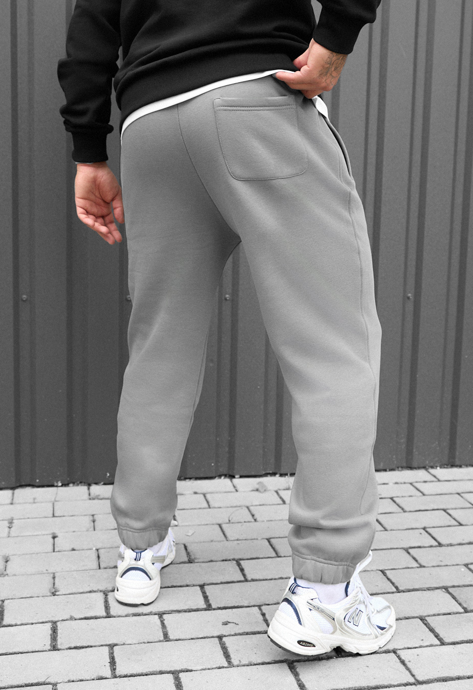 Spodnie dresowe Staff dexo gray fleece