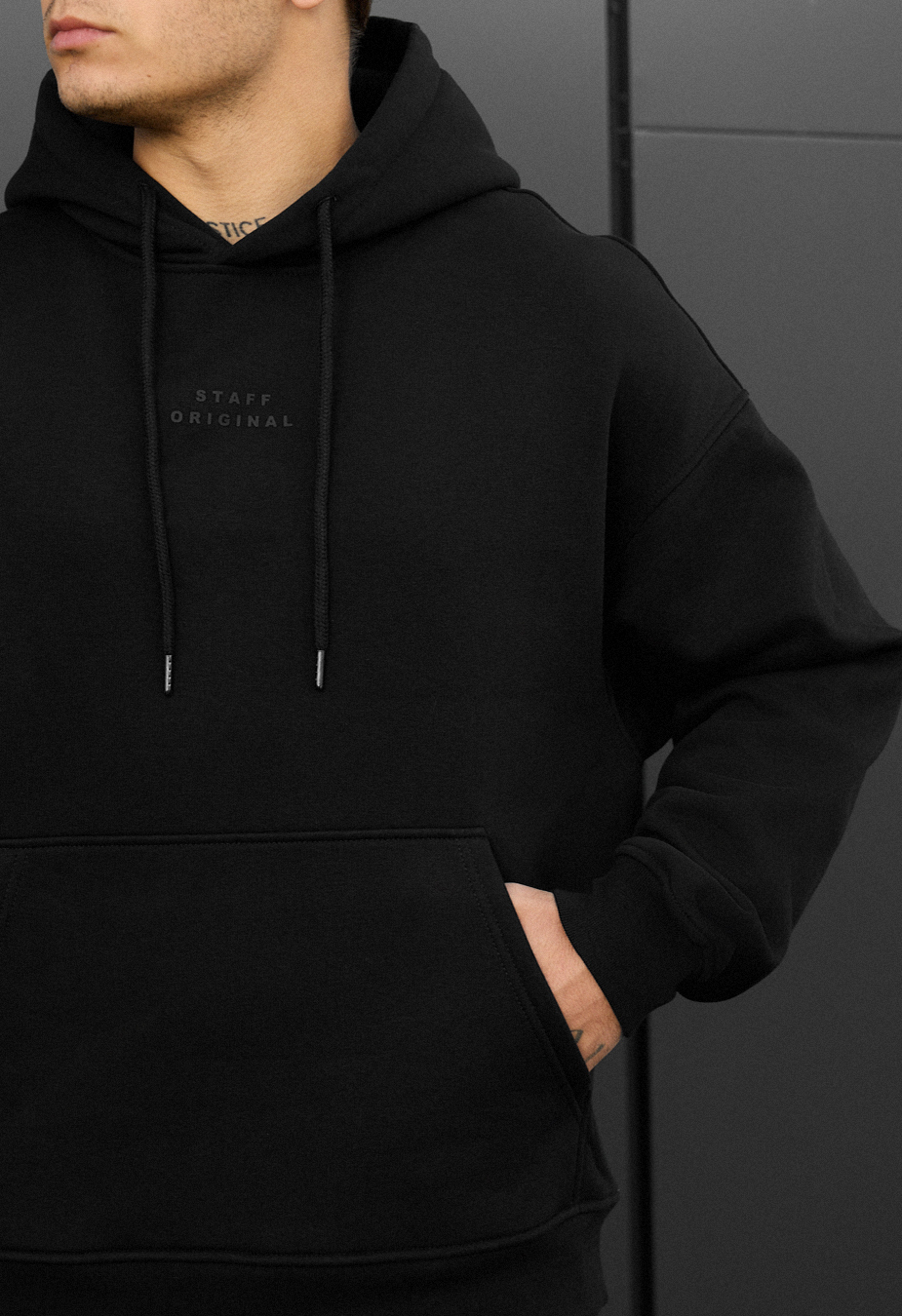 Dres Staff ace black oversize fleece