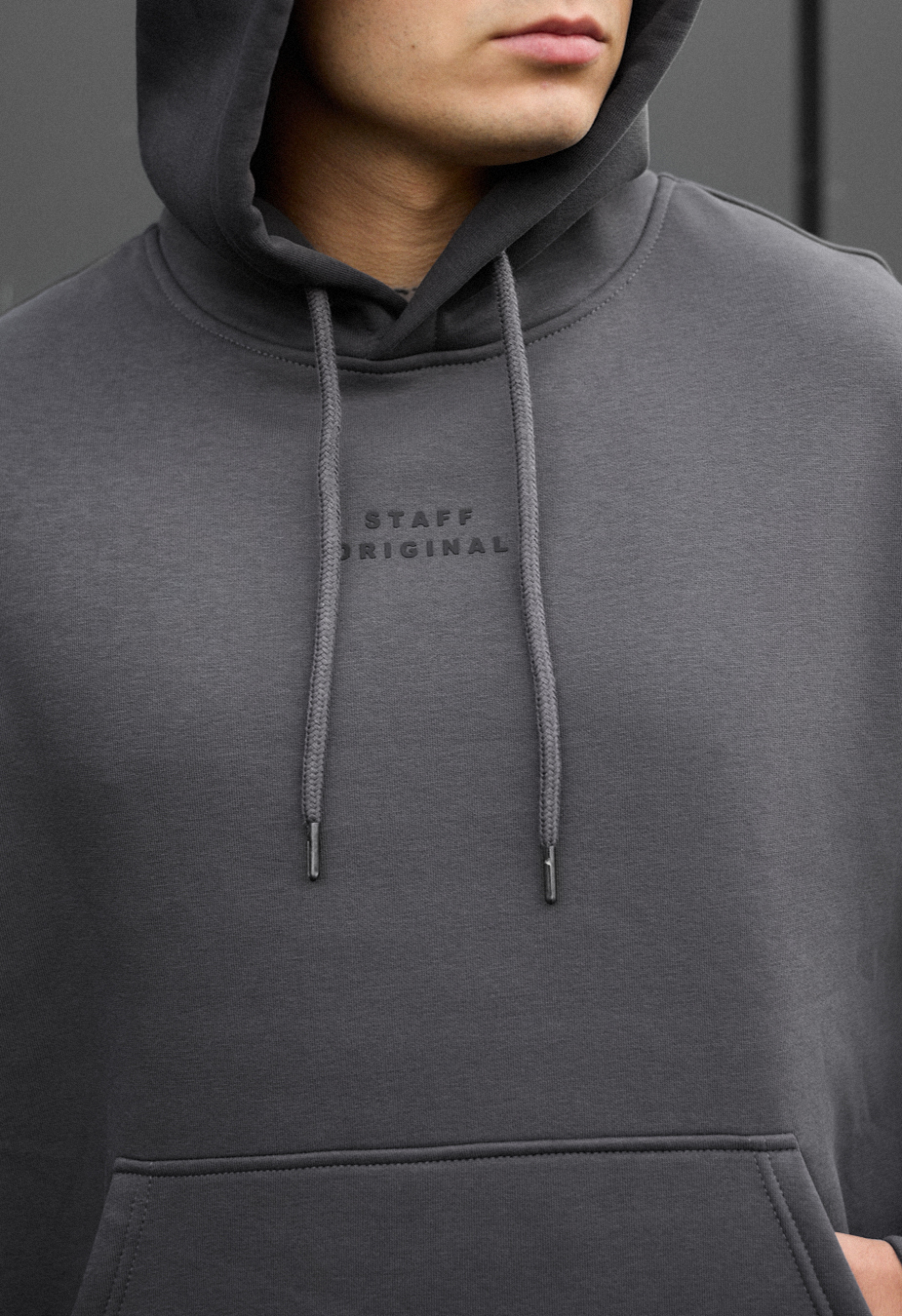 Dres Staff ace dark gray oversize fleece
