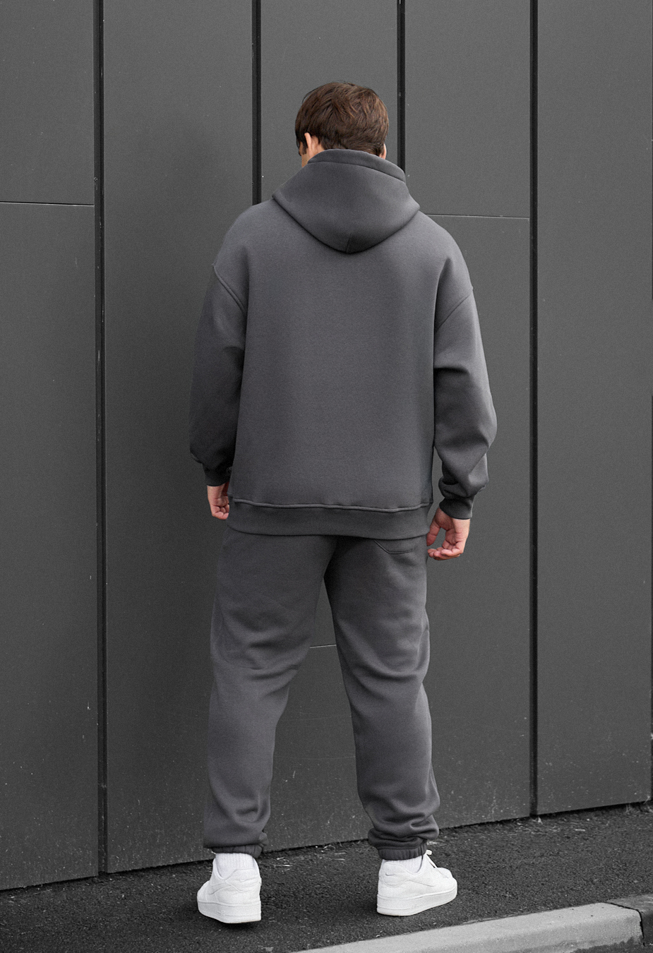 Dres Staff ace dark gray oversize fleece