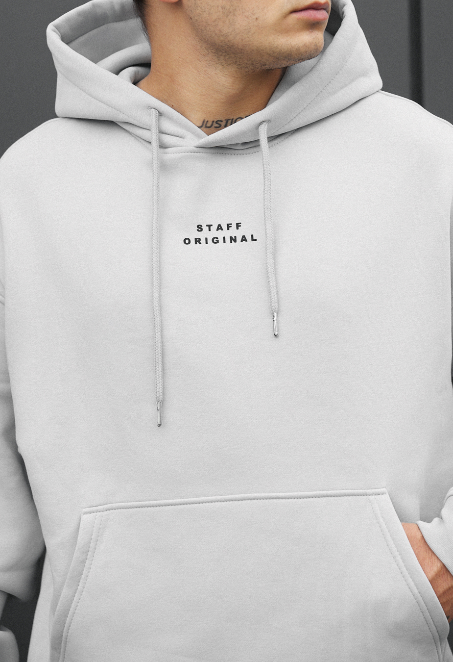 Dres Staff ace light gray oversize fleece