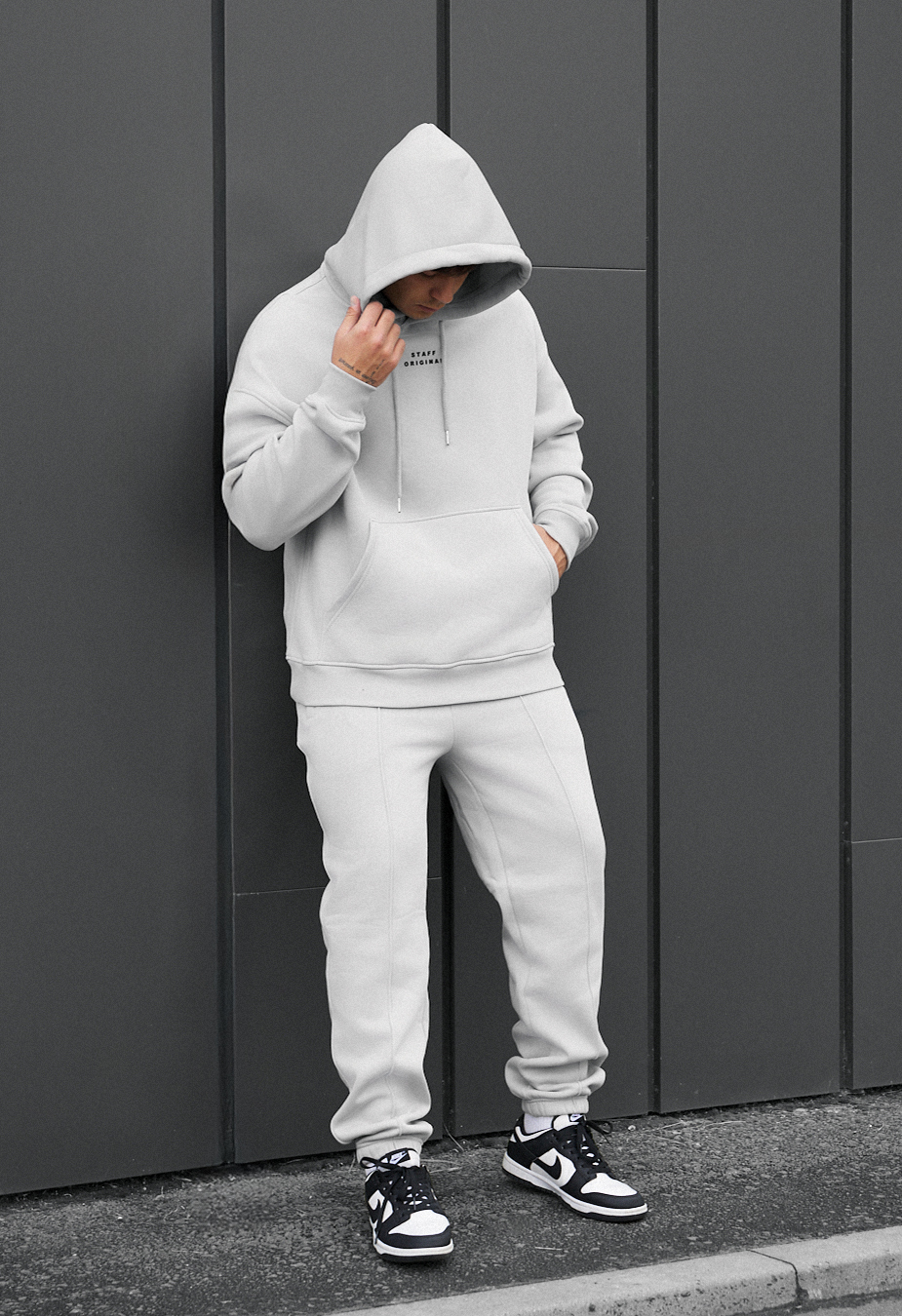 Dres Staff ace light gray oversize fleece