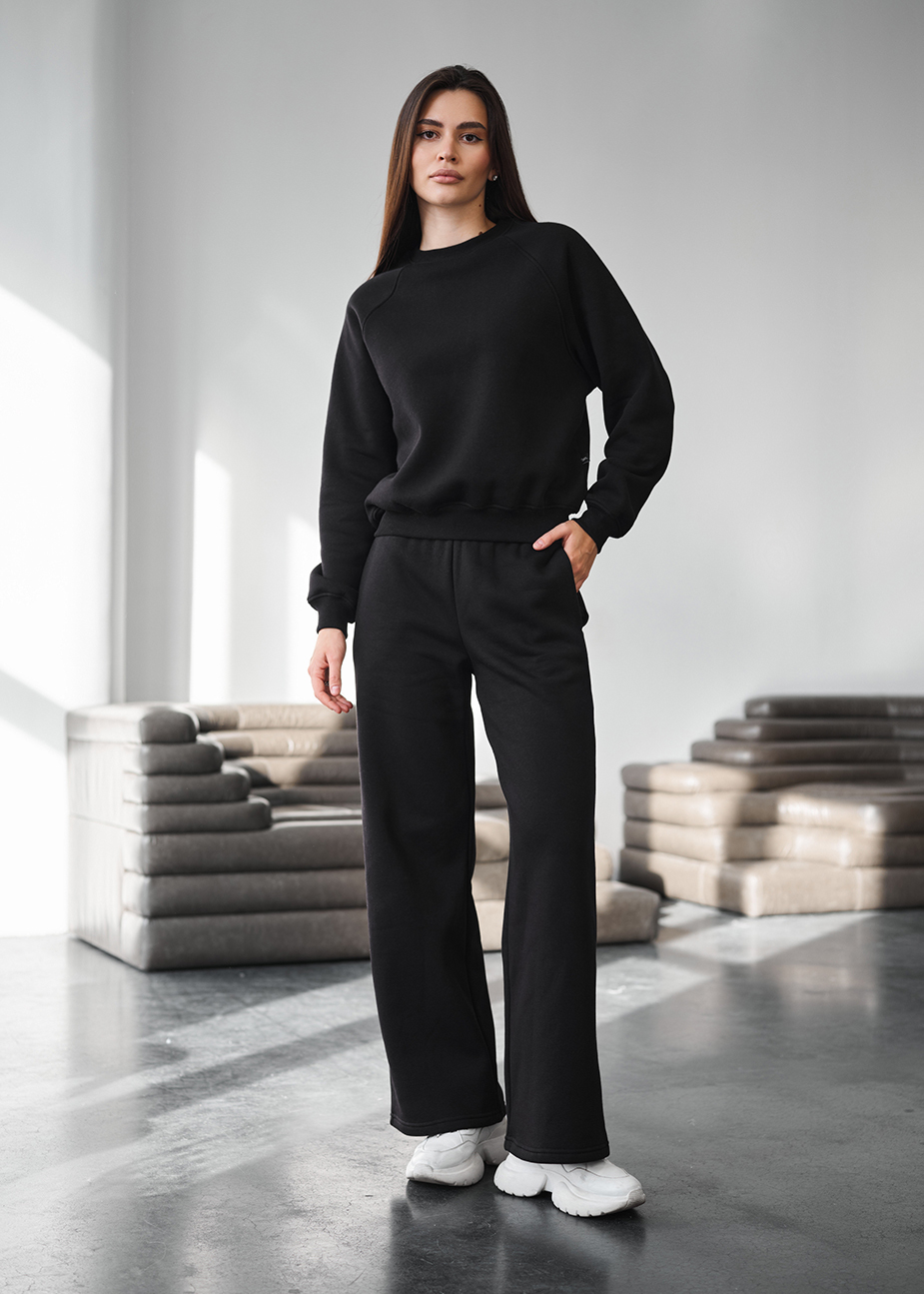 Dres Staff vel black oversize fleece