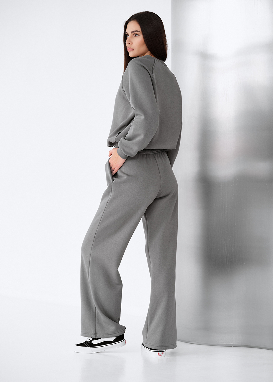 Dres  Staff vel gray oversize fleece