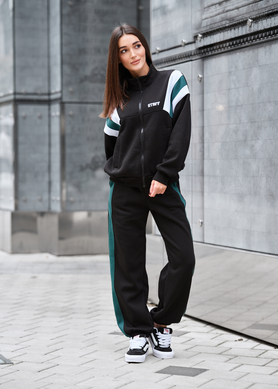 Dres damski Staff rac black logo oversize fleece