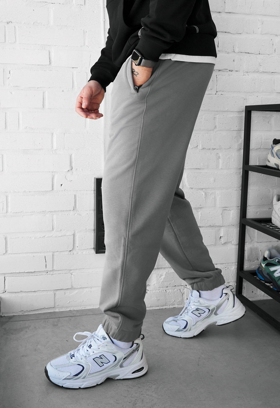 Spodnie dresowe Staff dexo gray