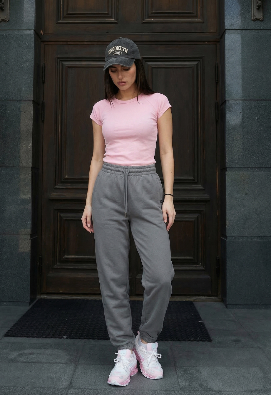 Spodnie Staff rib gray