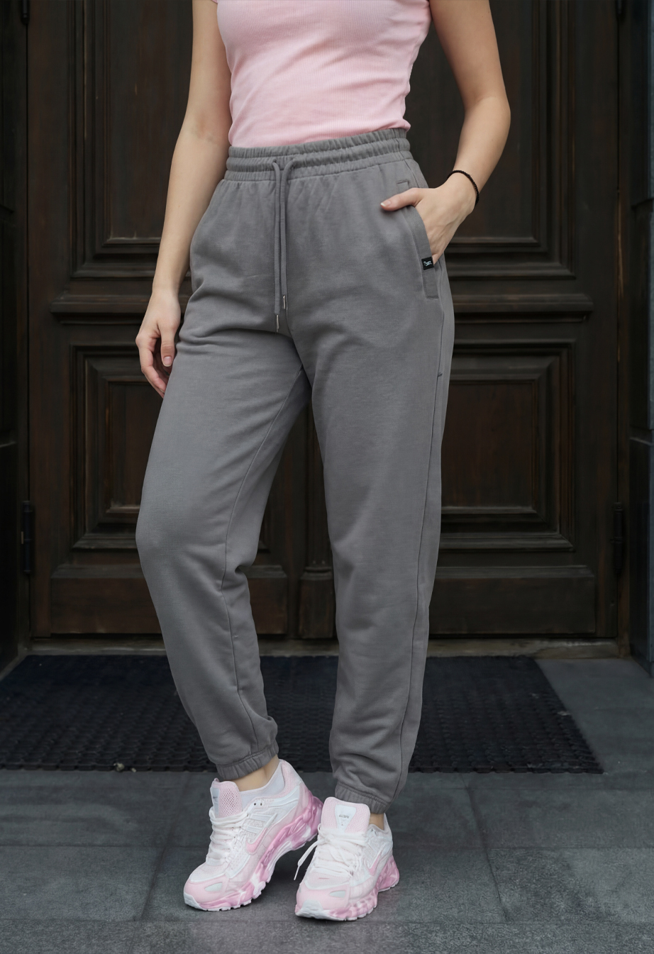 Spodnie Staff rib gray