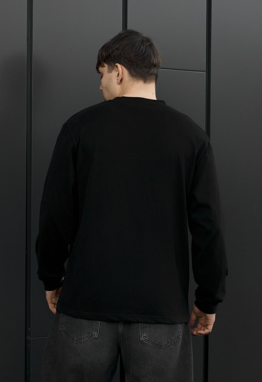 Longsleeve Staff black logo