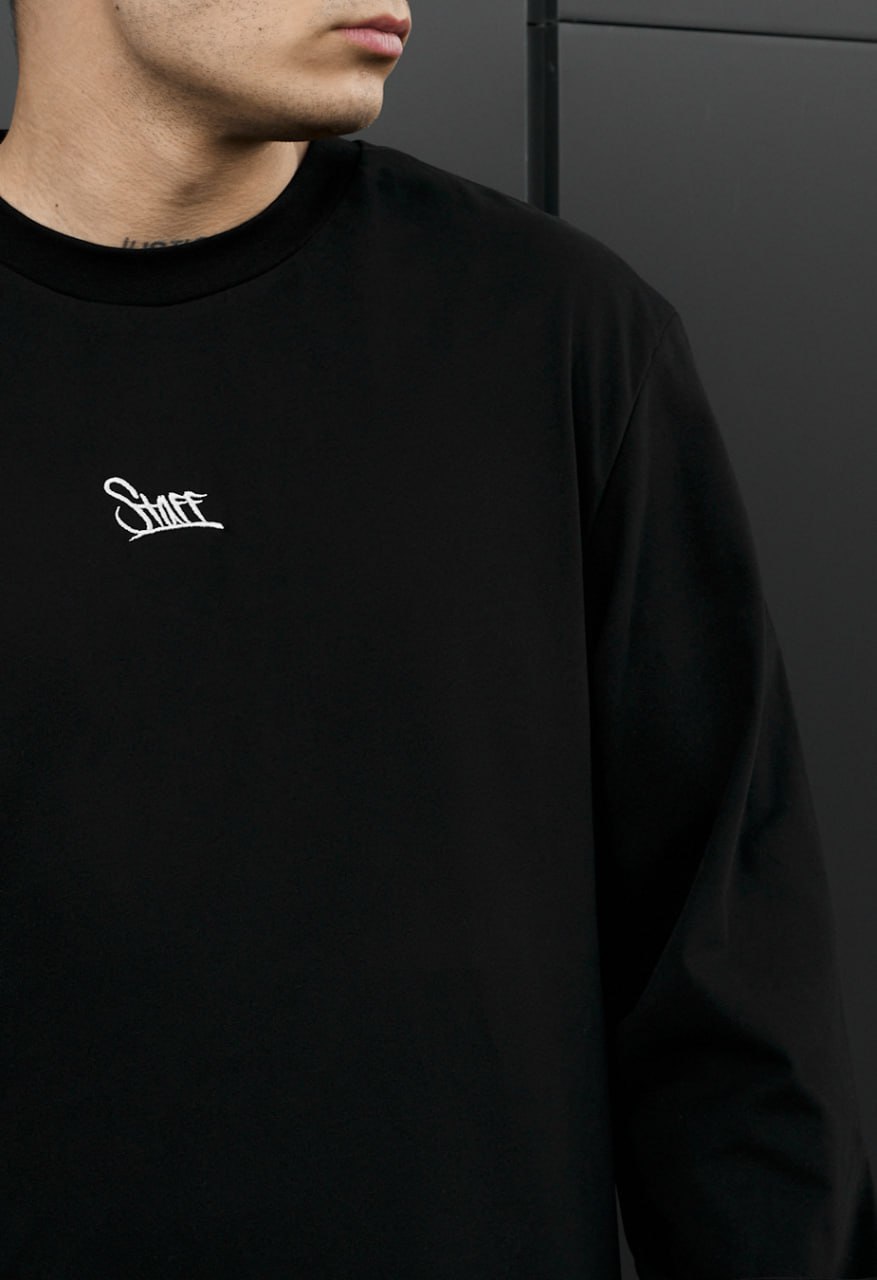 Longsleeve Staff black logo