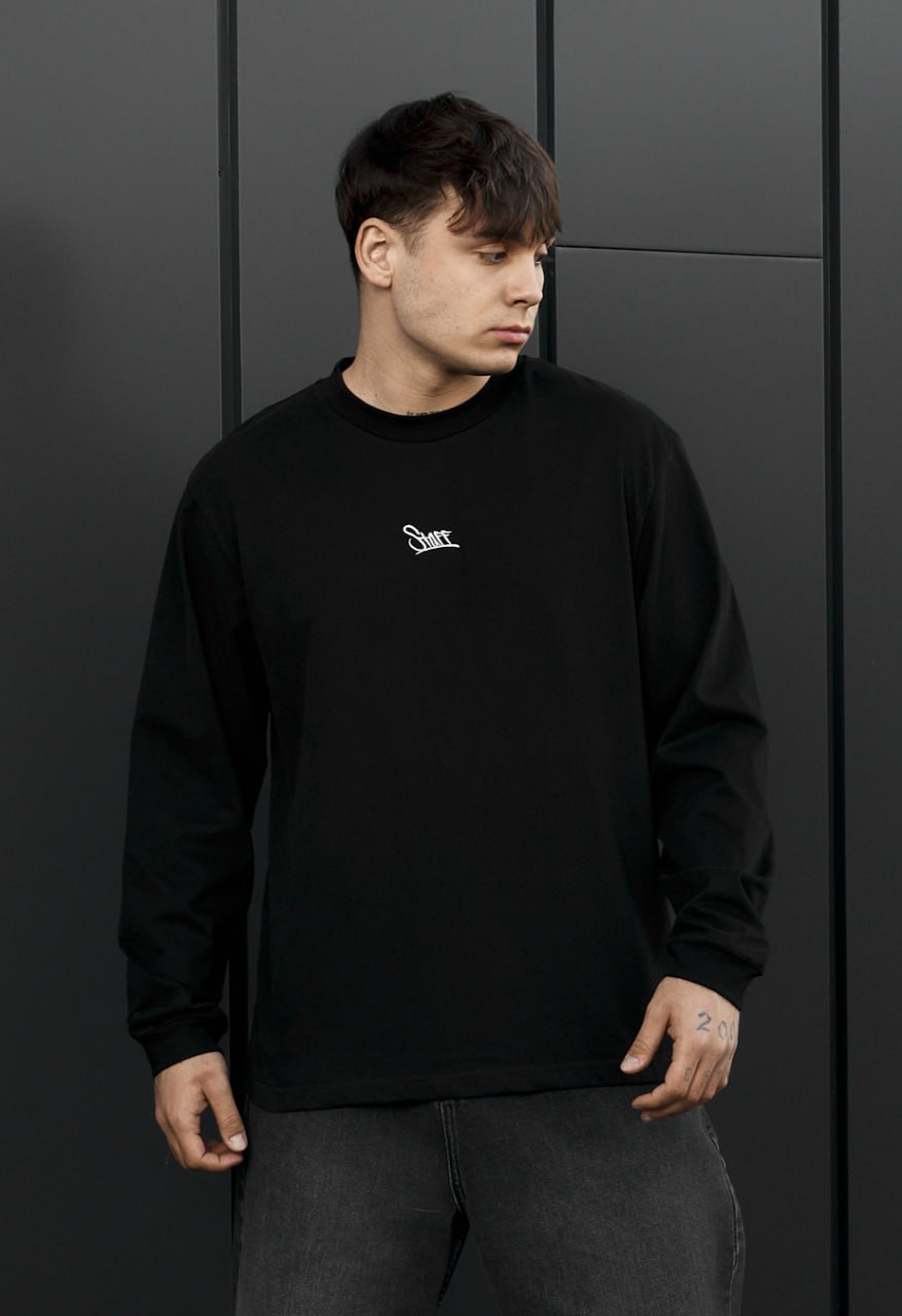 Longsleeve Staff black logo