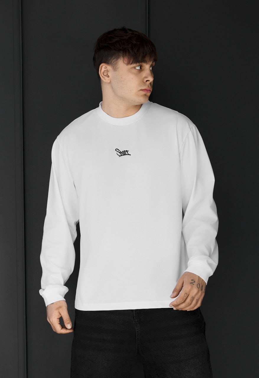 Longsleeve Staff white logo