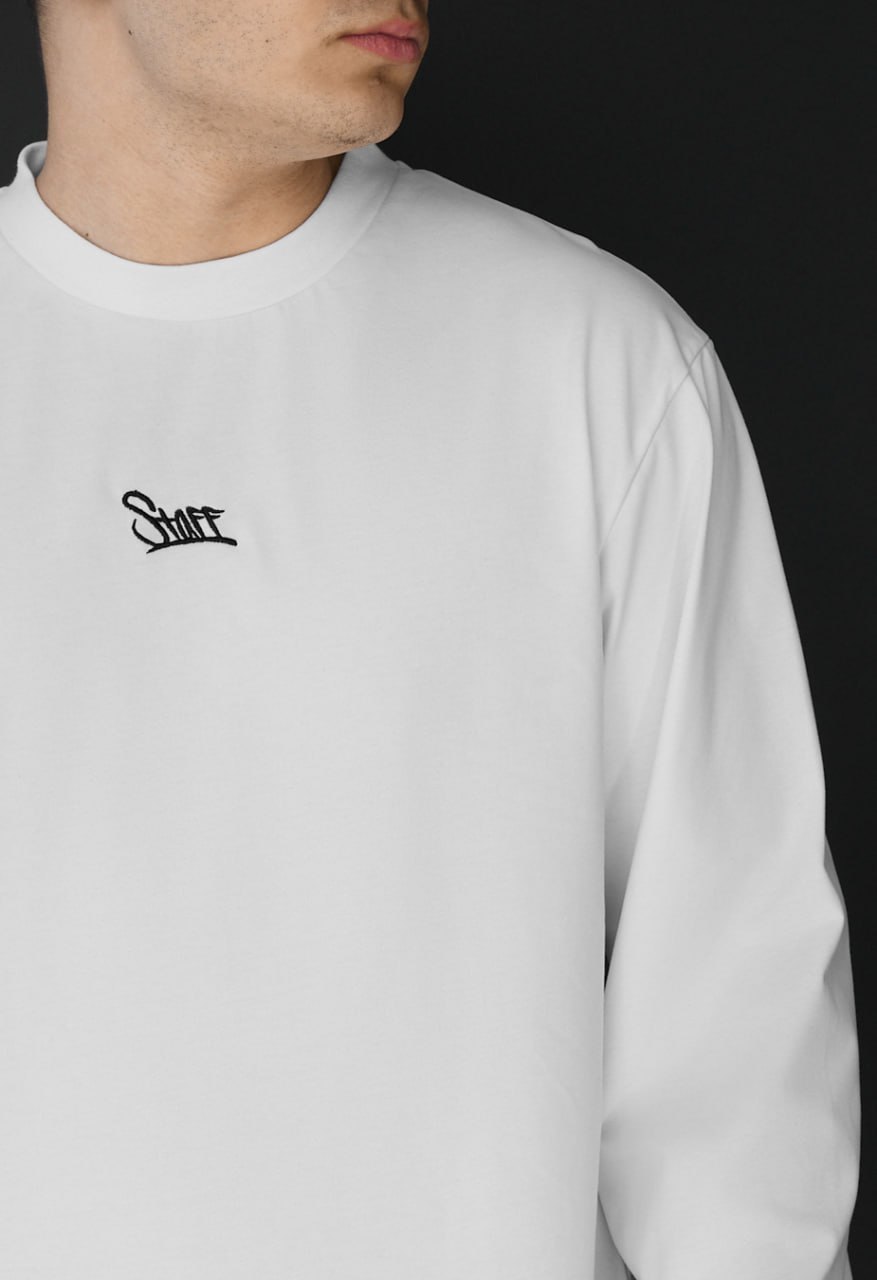 Longsleeve Staff white logo