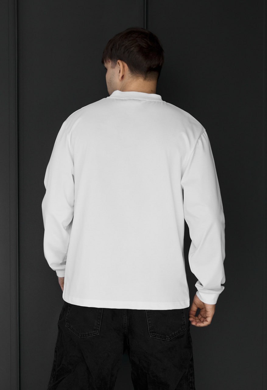 Longsleeve Staff white logo