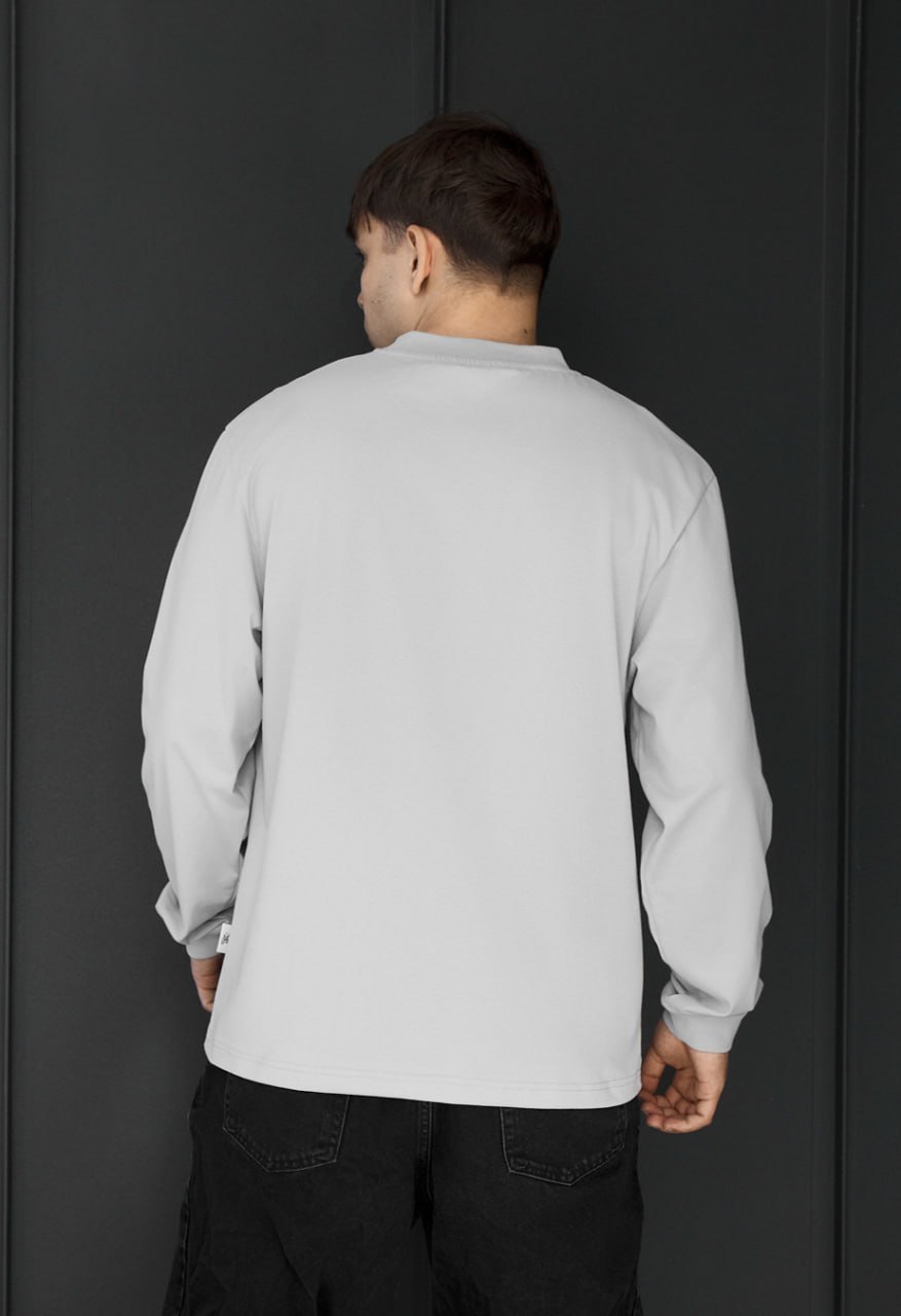 Longsleeve Staff light gray logo