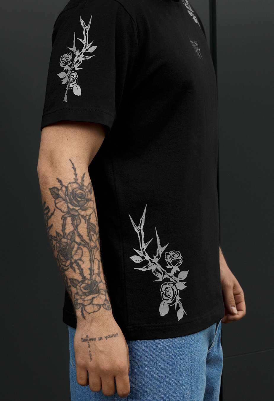 Koszulka Staff logo & flowers