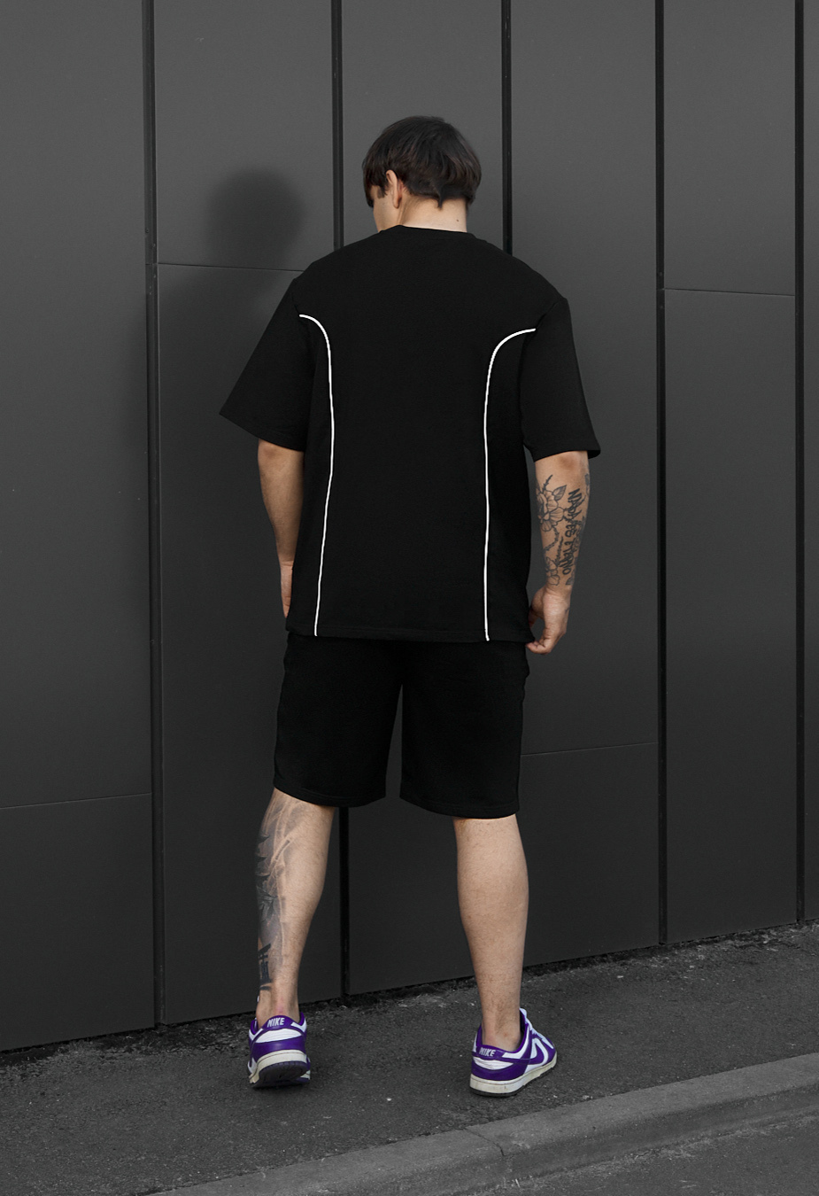 Komplet koszulka + spodenki Staff bor black