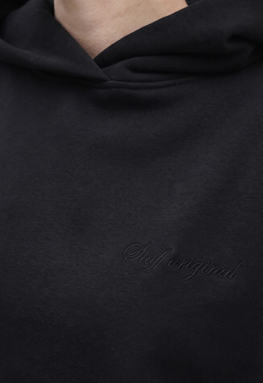 Dres Staff logo black oversize fleece
