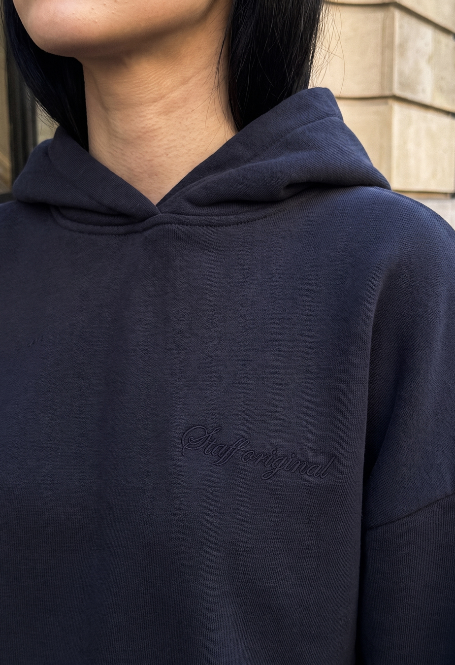 Dres Staff logo navy oversize fleece