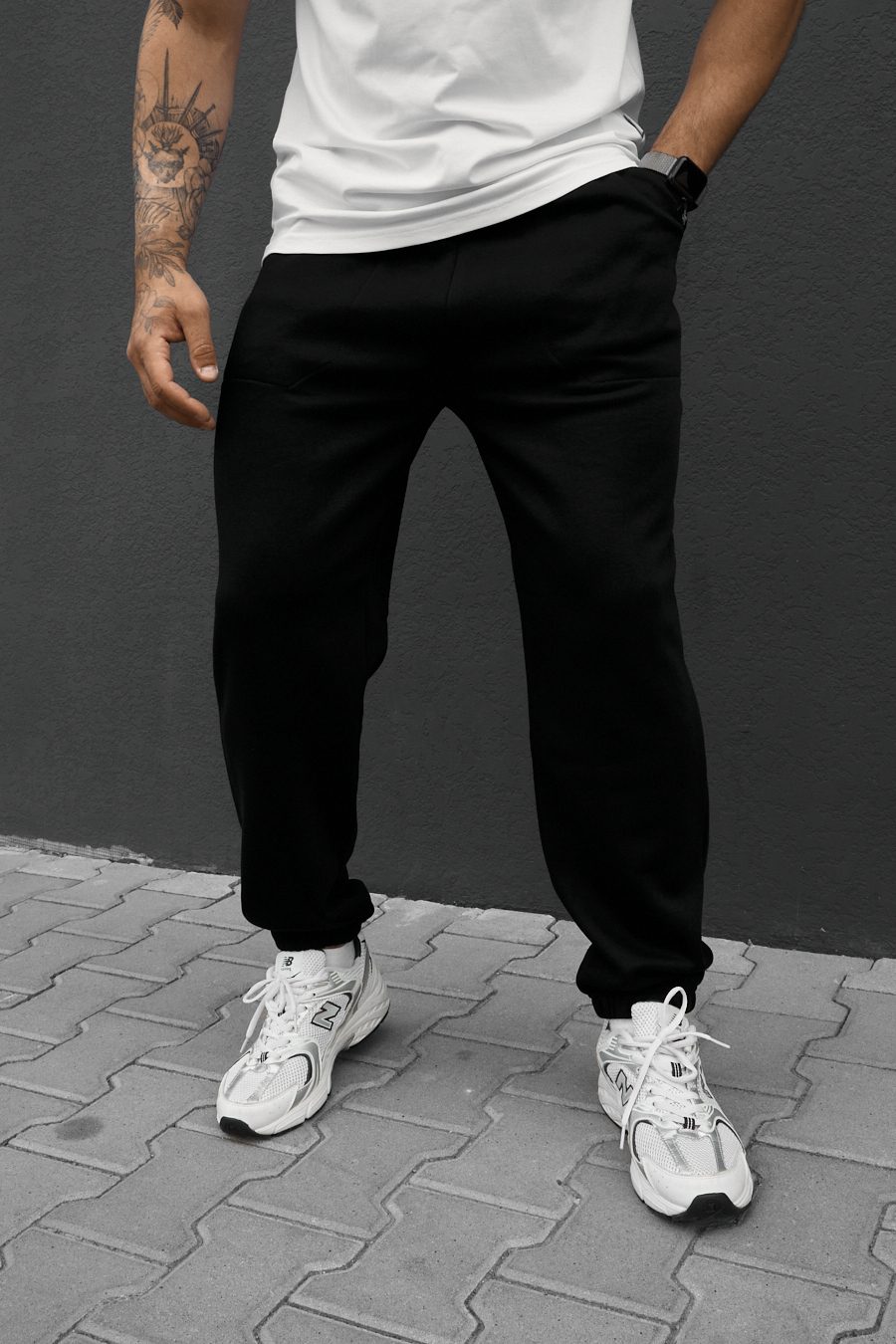 Spodnie dresowe Staff al black fleece