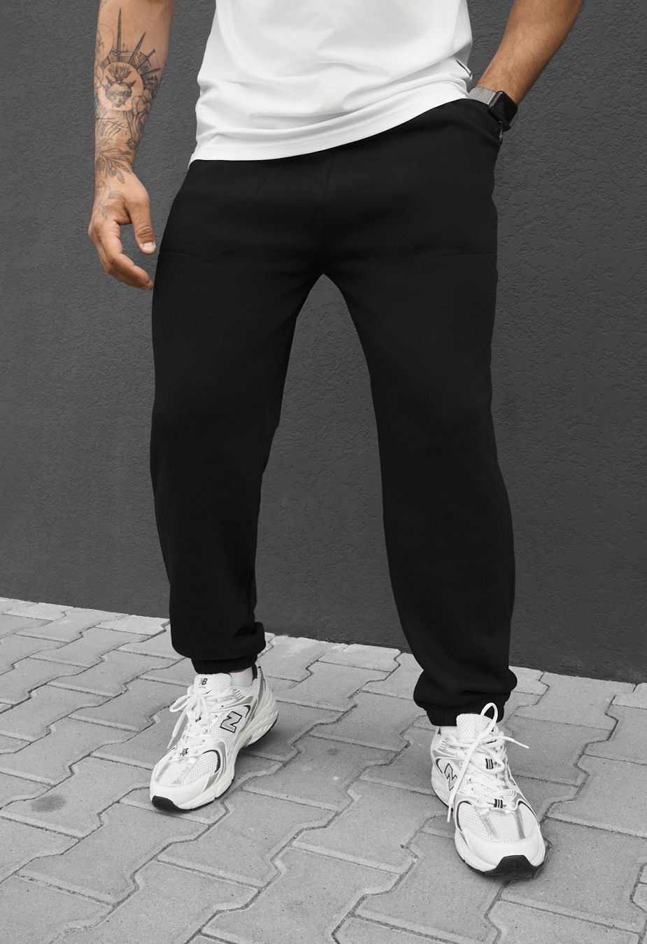 Spodnie dresowe Staff al black fleece