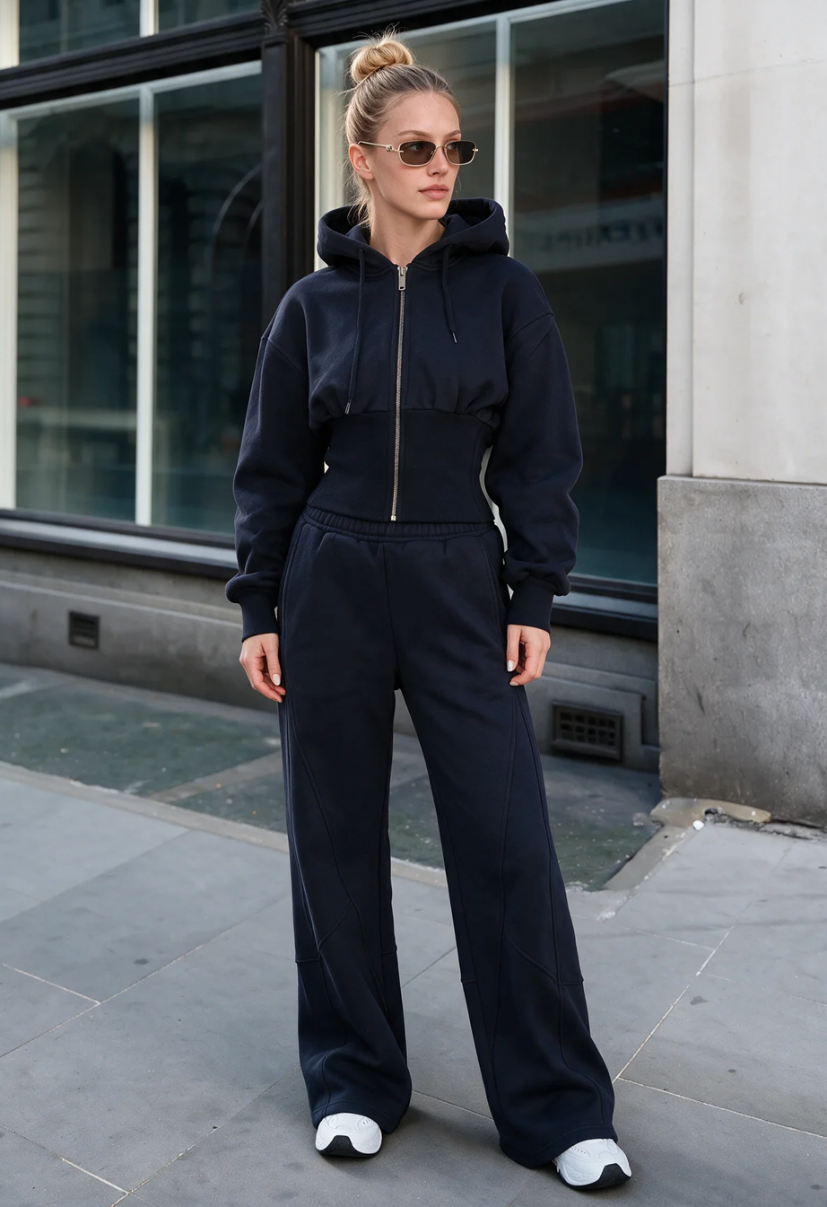 Dres Staff mie navy fleece