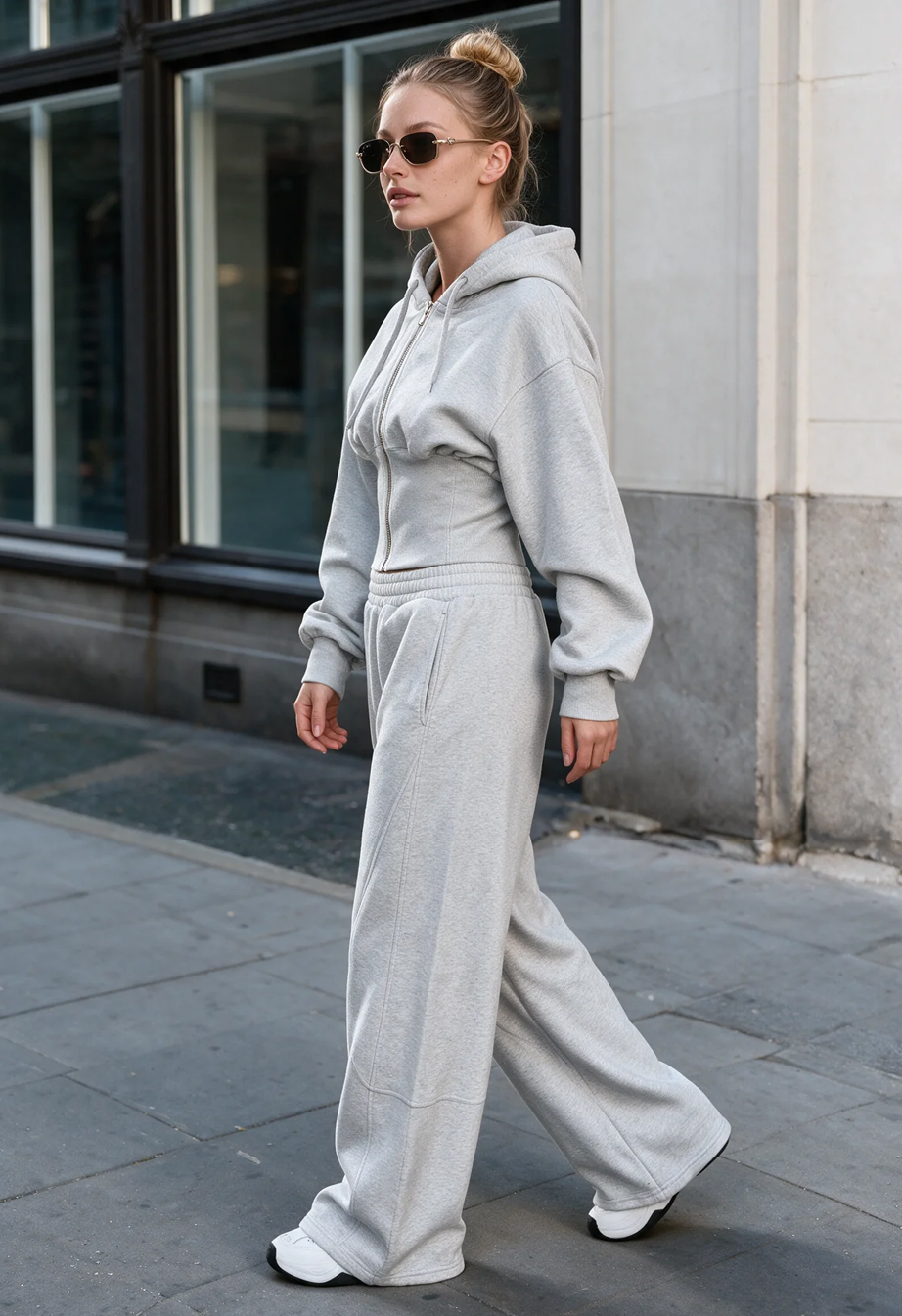Dres Staff mie light gray melange fleece