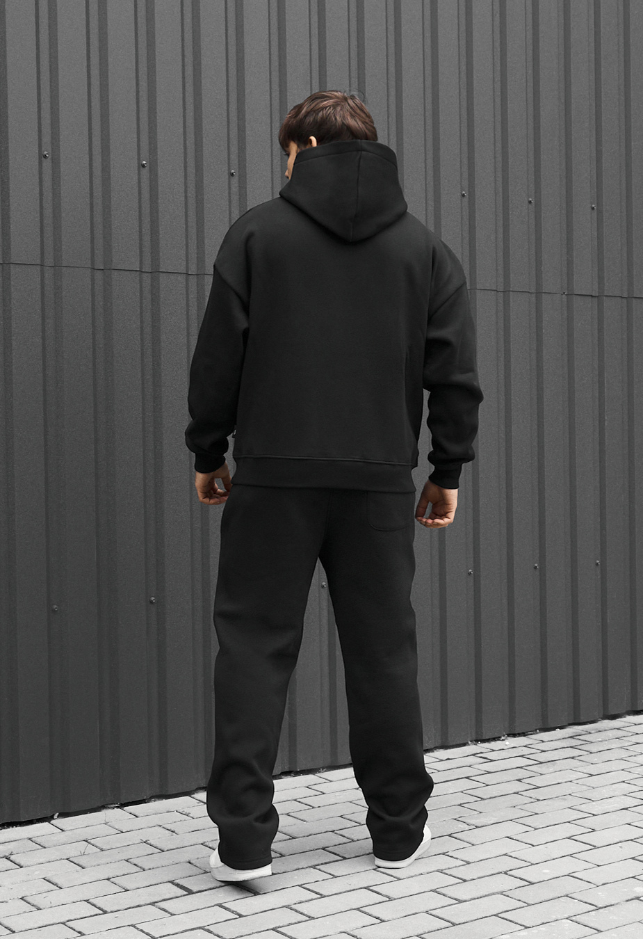 Dres Staff ik black oversize fleece