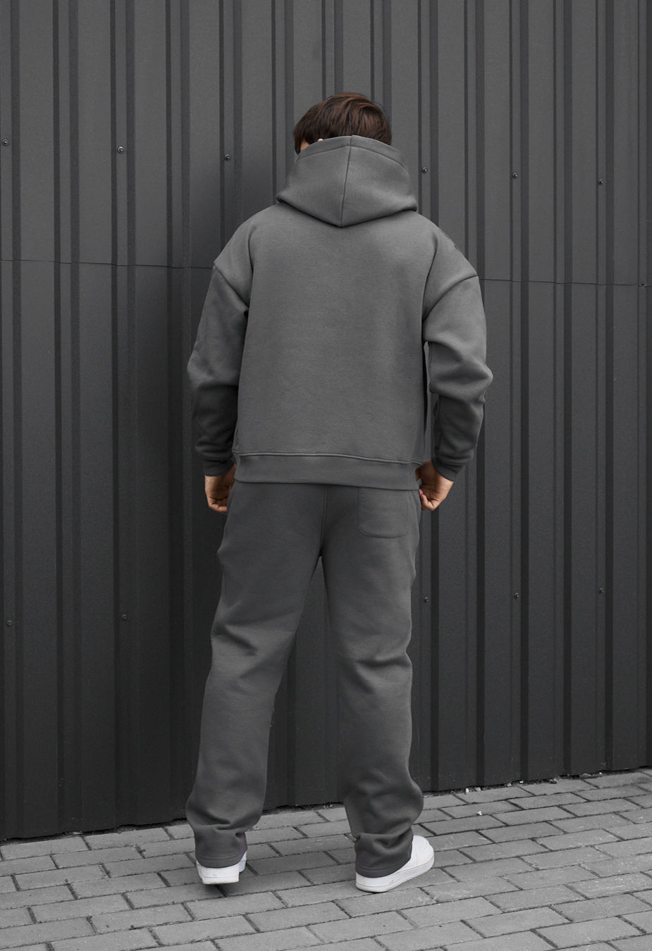 Dres Staff ik gray oversize fleece