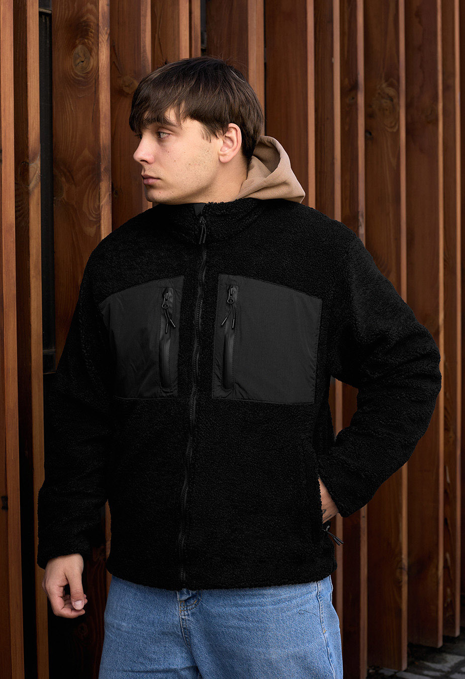 Kurtka futrzana Staff zelm black