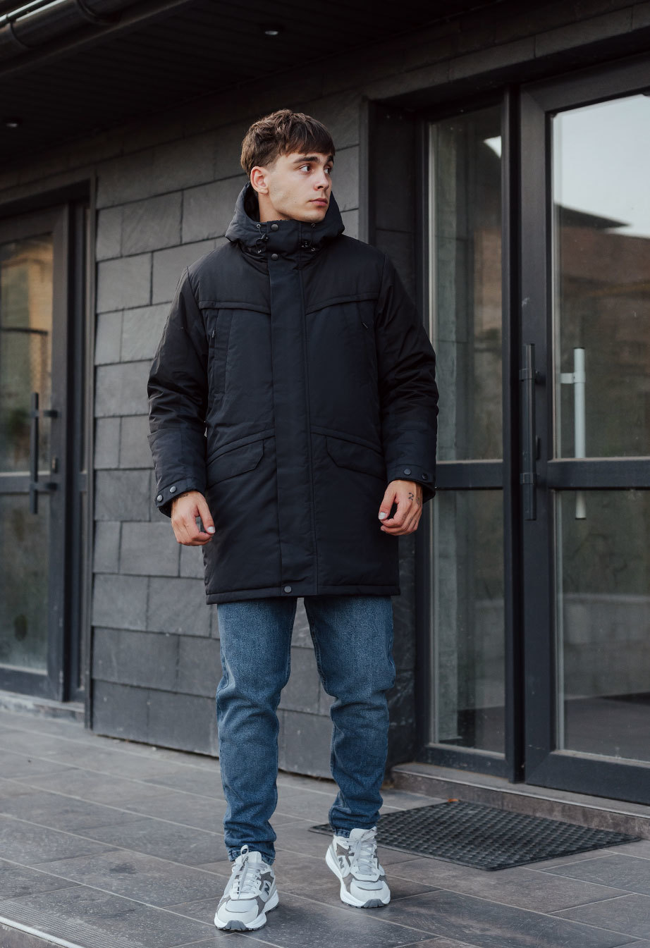 Zimowa parka Staff sta navy & black
