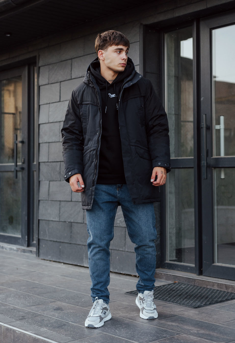Zimowa parka Staff sta navy & black