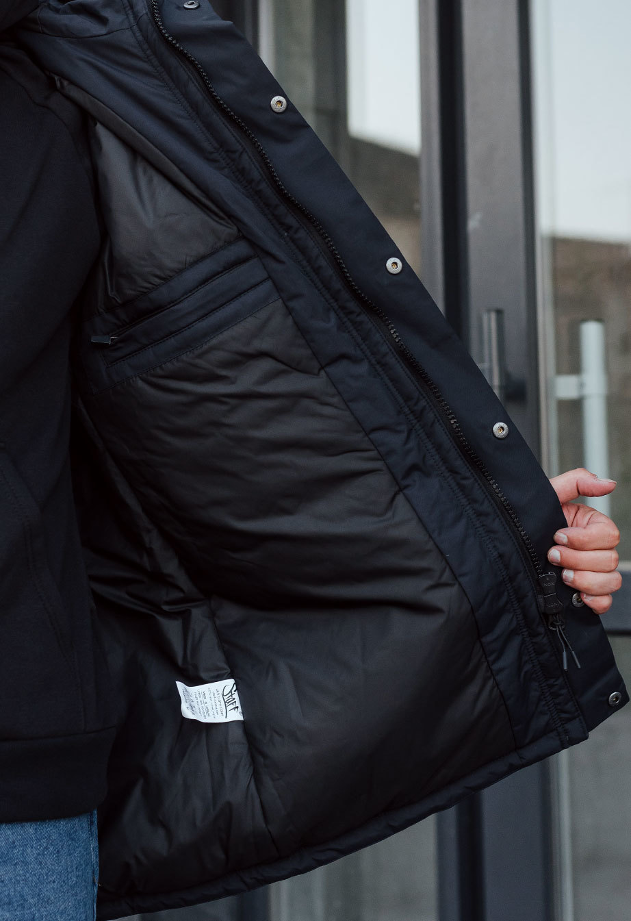 Zimowa parka Staff sta navy & black