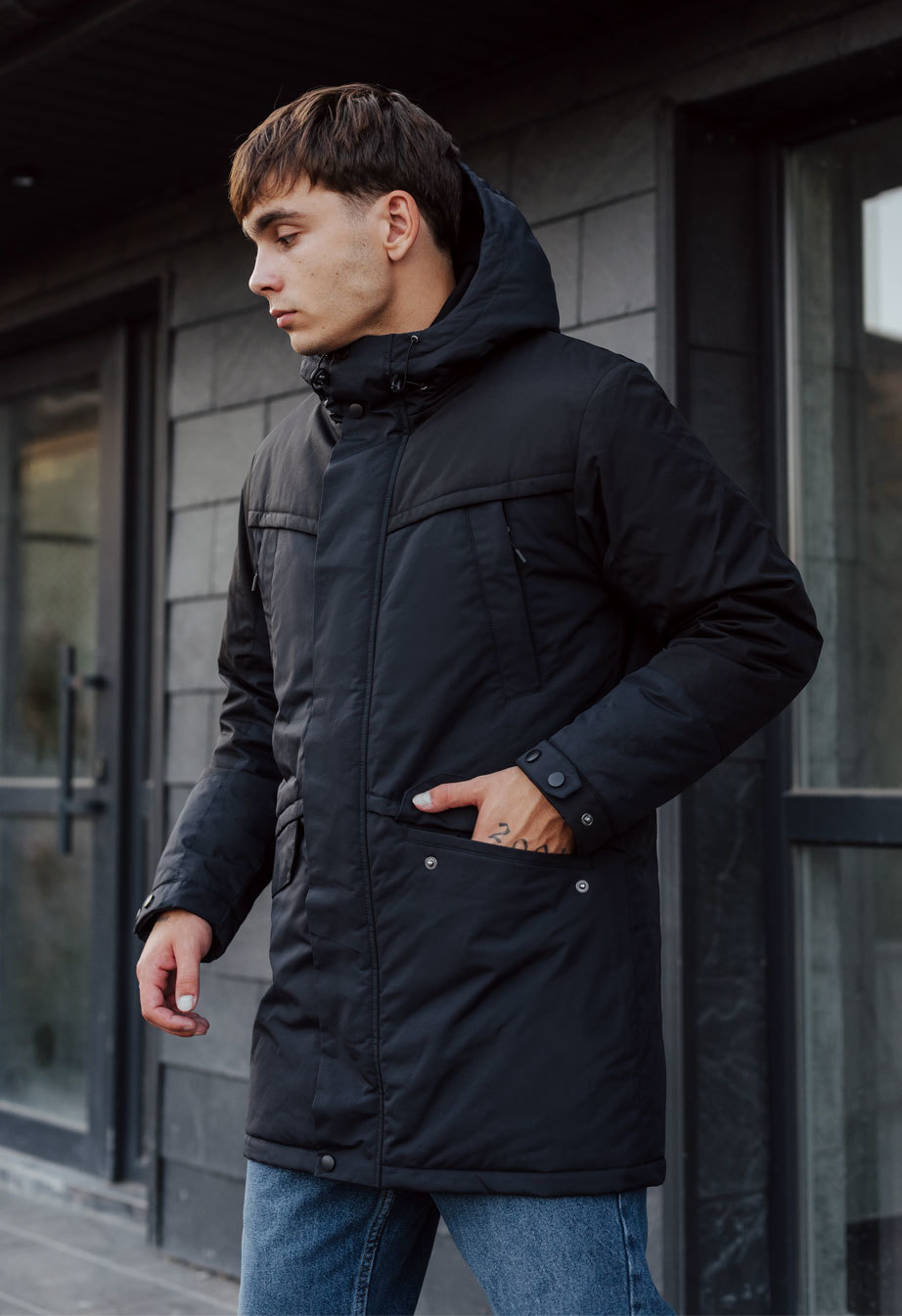 Zimowa parka Staff sta navy & black