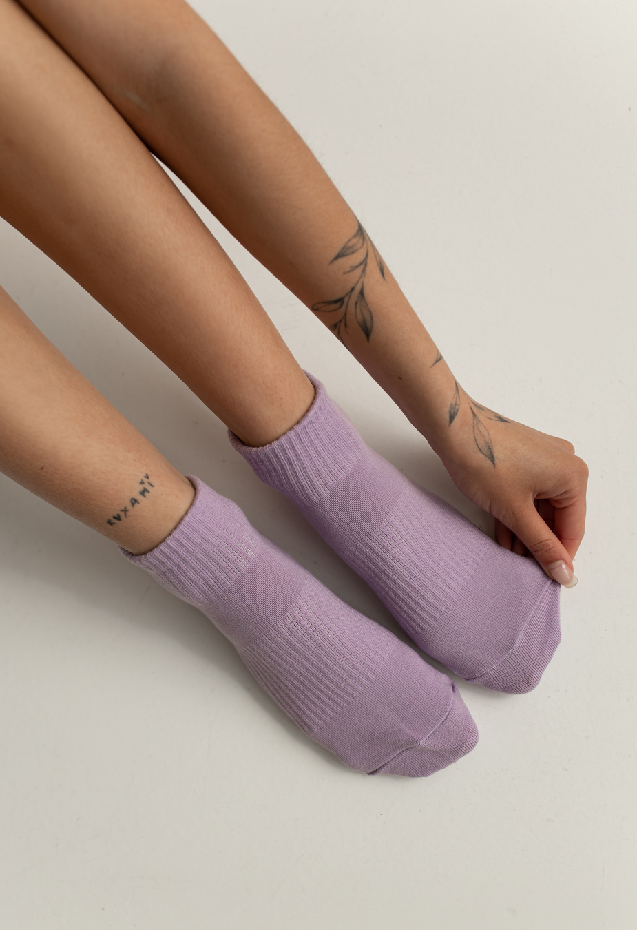 Skarpety Staff peach/violet/green 36-39 (trzy pary)