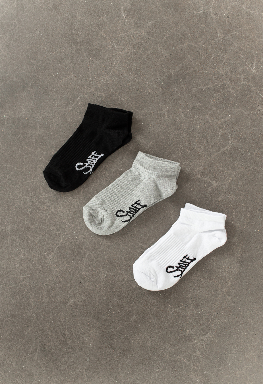 Skarpety Staff white/black/gray 36-39 (trzy pary)