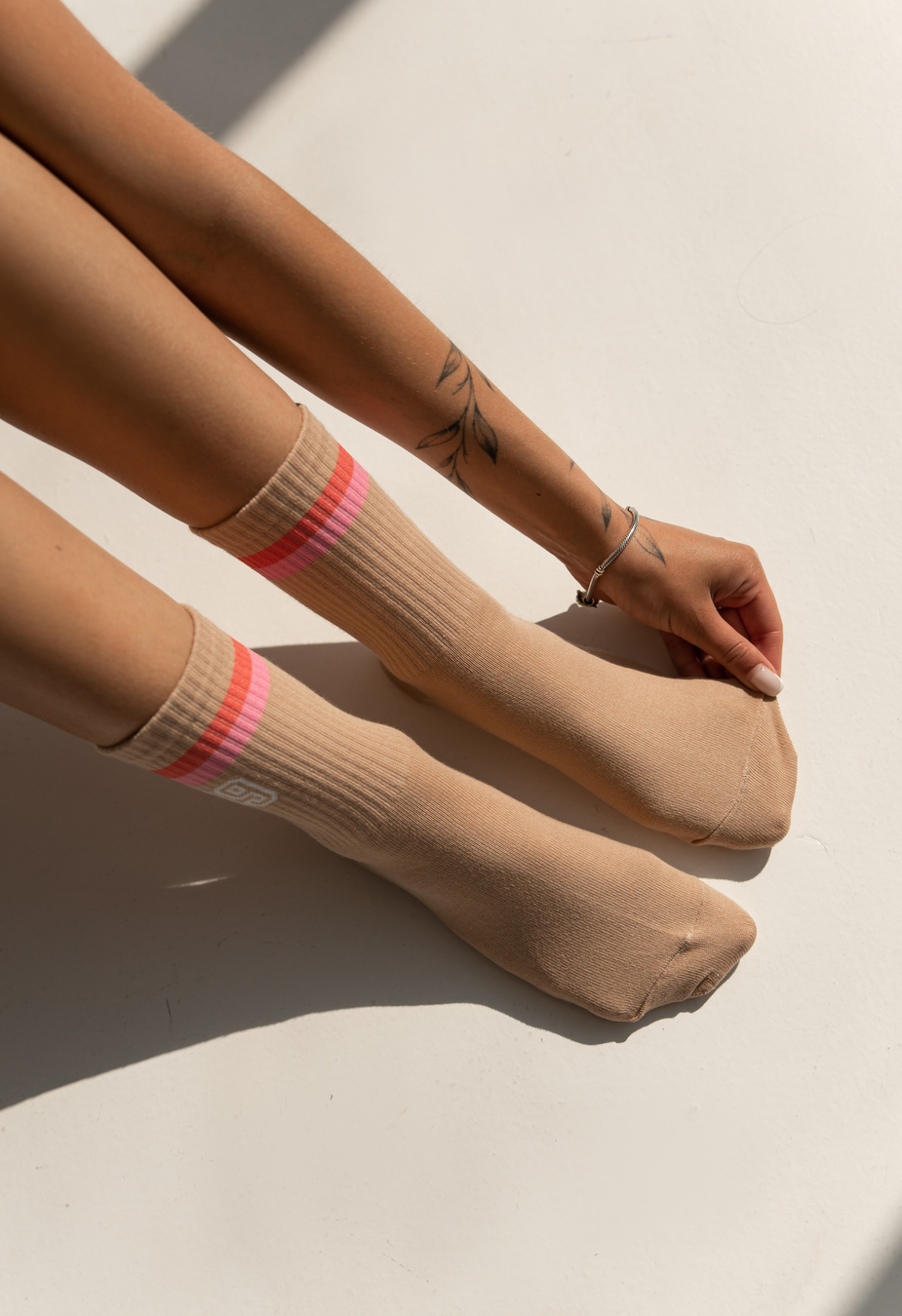 Skarpety Staff mix beige (r.36-39) (trzy pary)