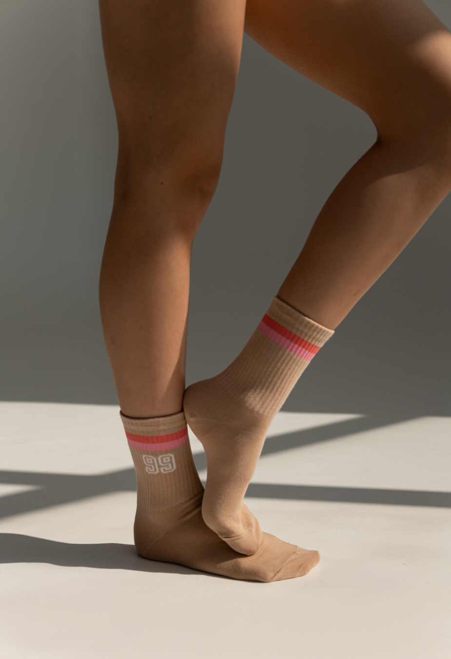 Skarpety Staff mix beige (r.36-39) (trzy pary)