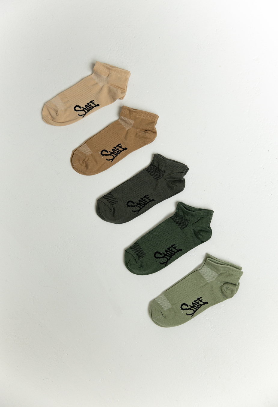 Skarpety damskie Staff khaki (pięć par)