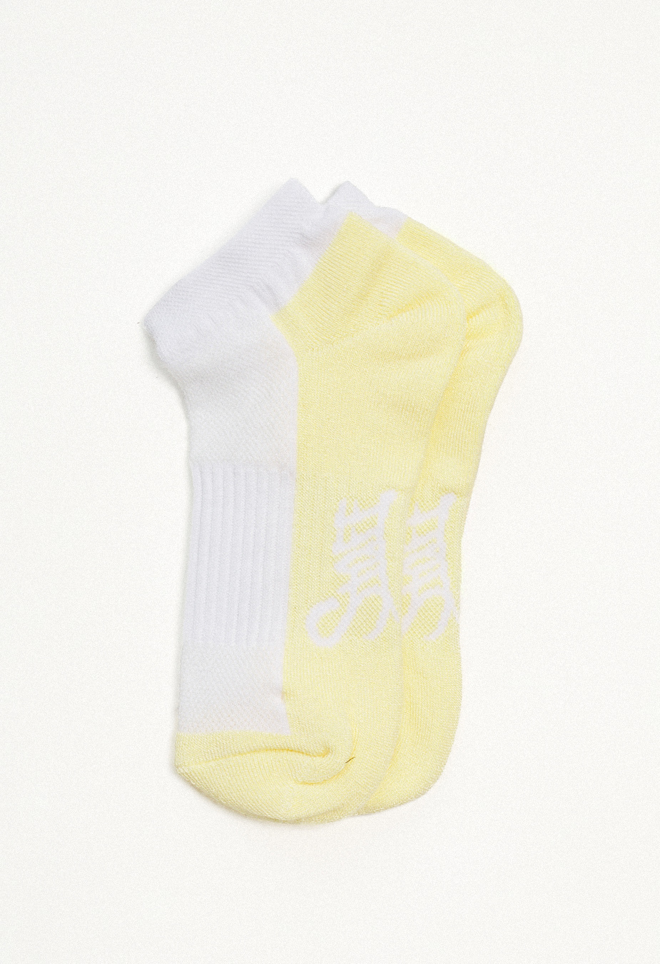 Skarpety damskie Staff white & lime