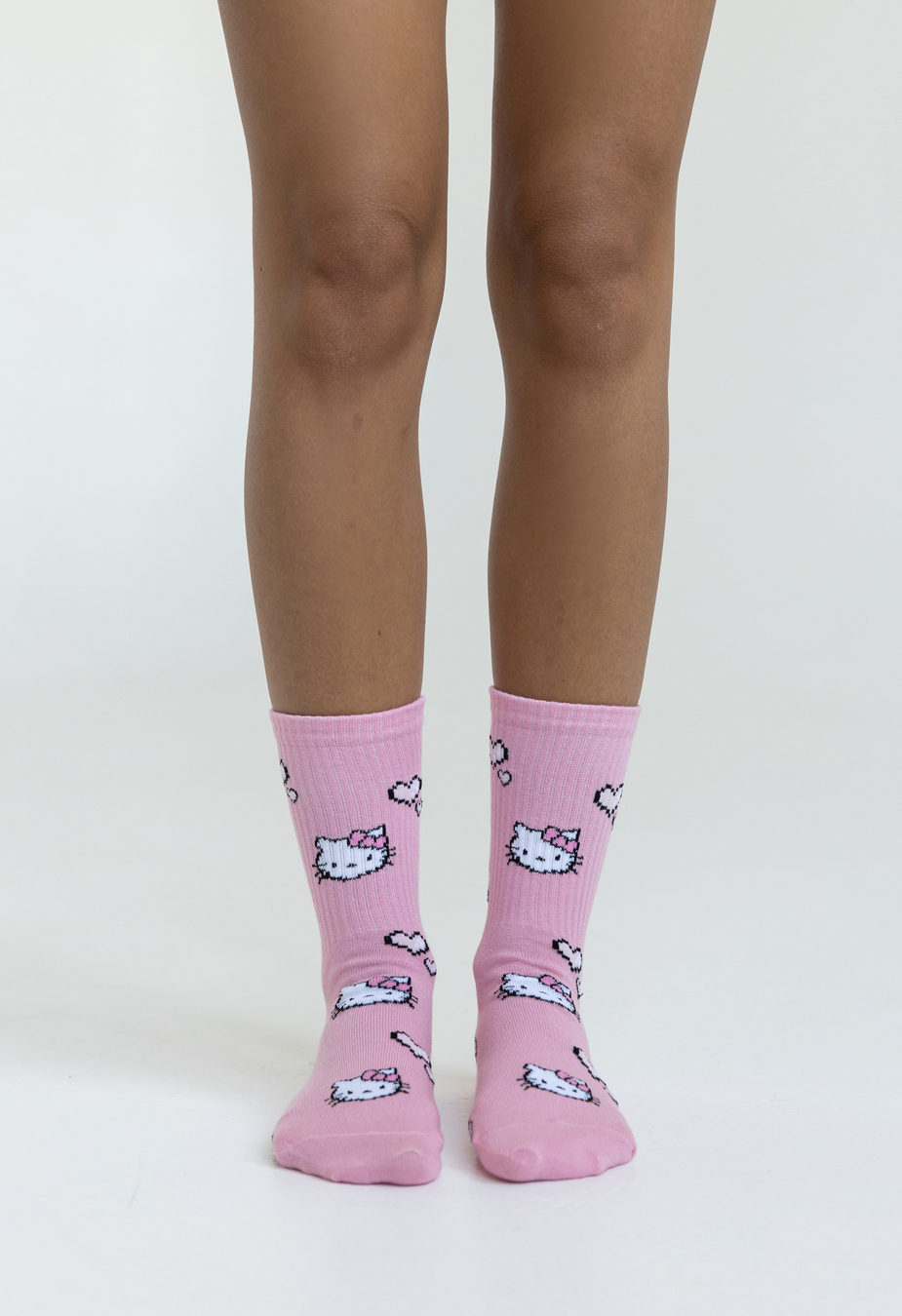 Skarpety Staff kitty & hearts pink